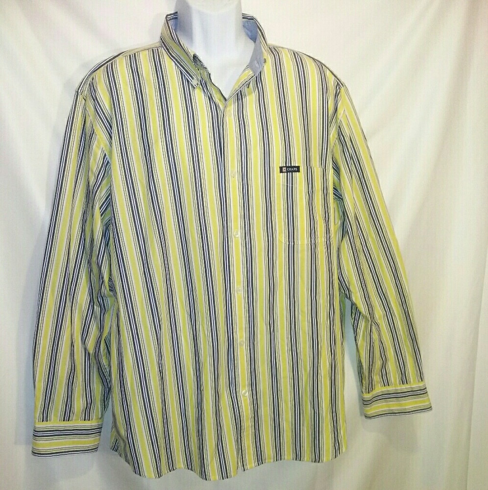 Chaps easy-care men's XXL long sleeve button down